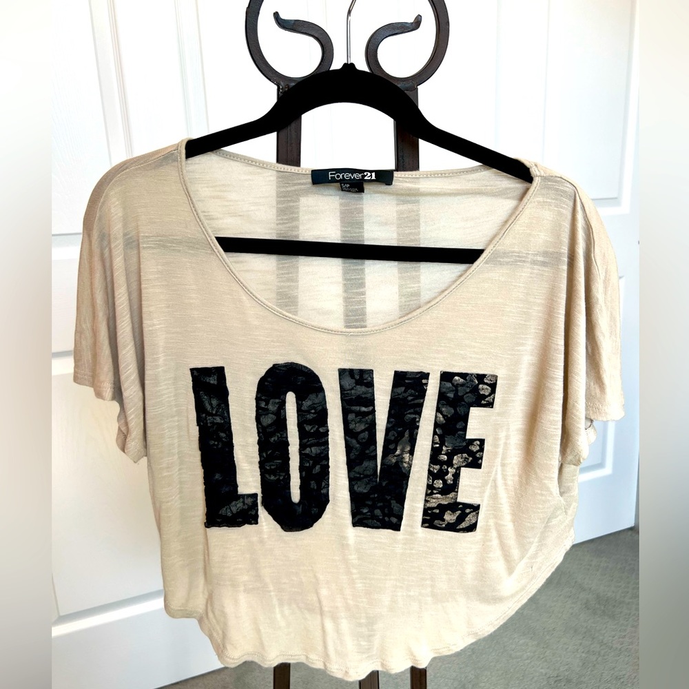 Forever 21 LOVE sheer top